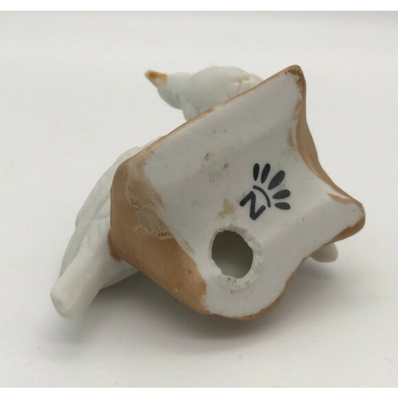 Vintage Capodimonte 2 White Doves on branch - Small Bisque Bird Figurine - Italy - Picture 2 of 7